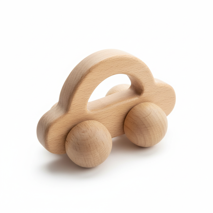 Wooden Trolley Toy Car Teether