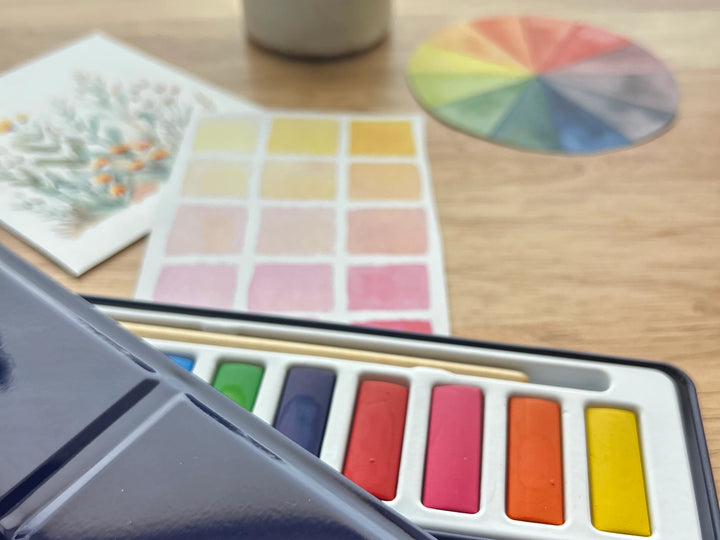 Artist Grade 12-Color Watercolor Set