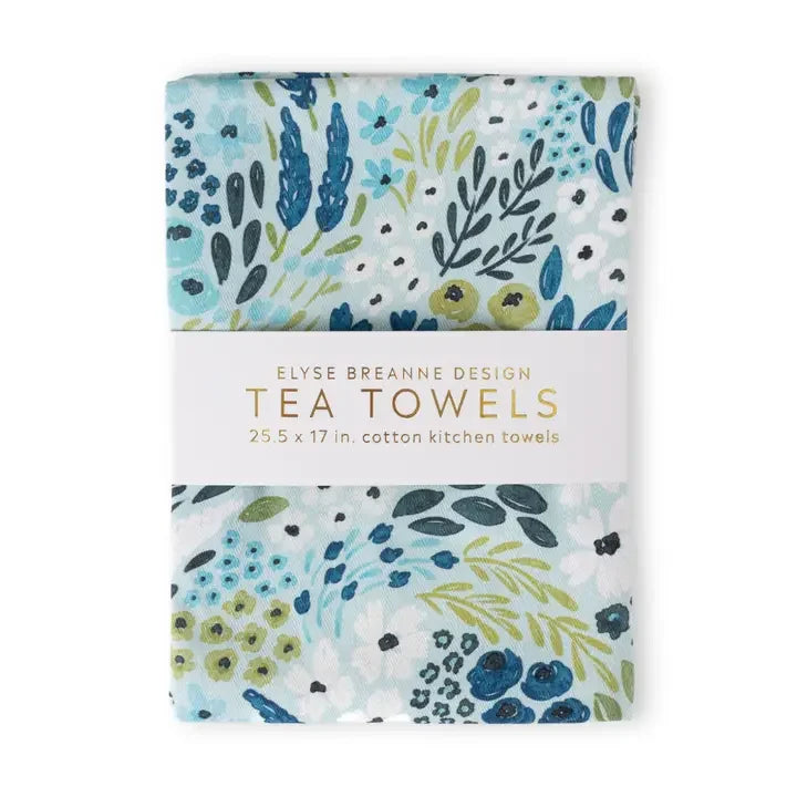 Pack of 2 Waterfall Floral Tea Towels