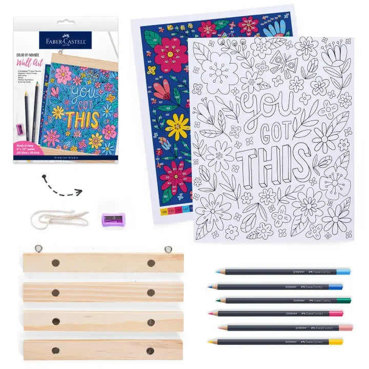 Color By Number Hanging Wall Art Kit - You Got This