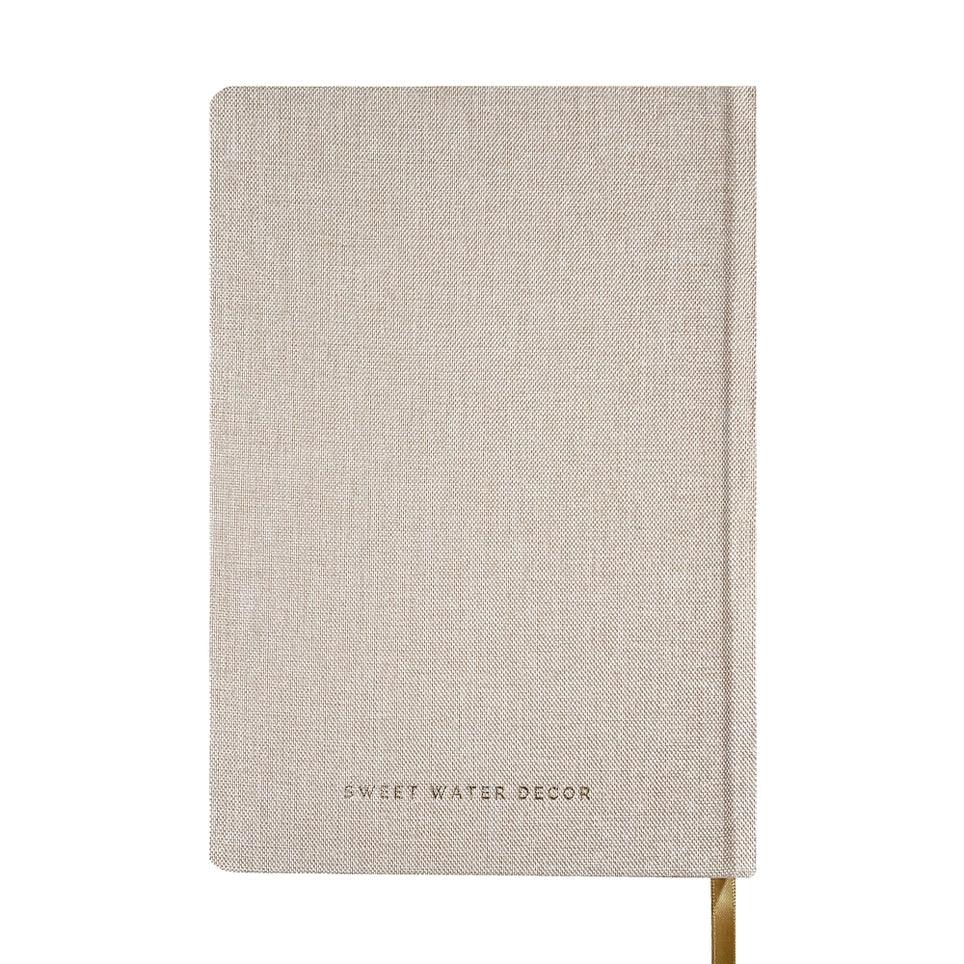 You Got This - Tan & Gold Foil Fabric Journal