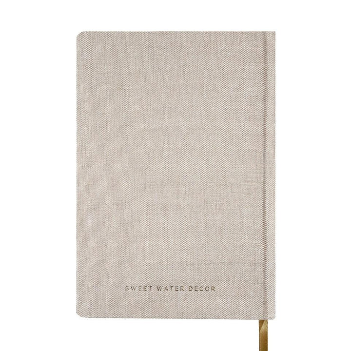 You Got This - Tan & Gold Foil Fabric Journal