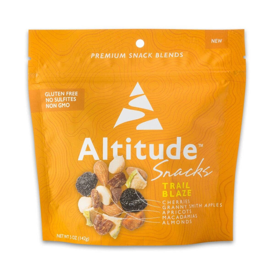 Altitude Snacks Trail Blaze trail mix orange 5 oz pouch on white