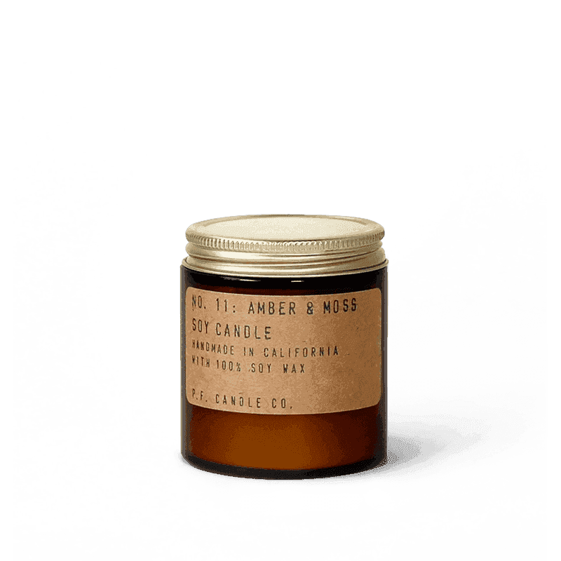 Amber & Moss Mini Travel Candle - Giften Market