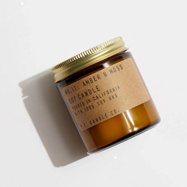 Amber & Moss Mini Travel Candle - Giften Market