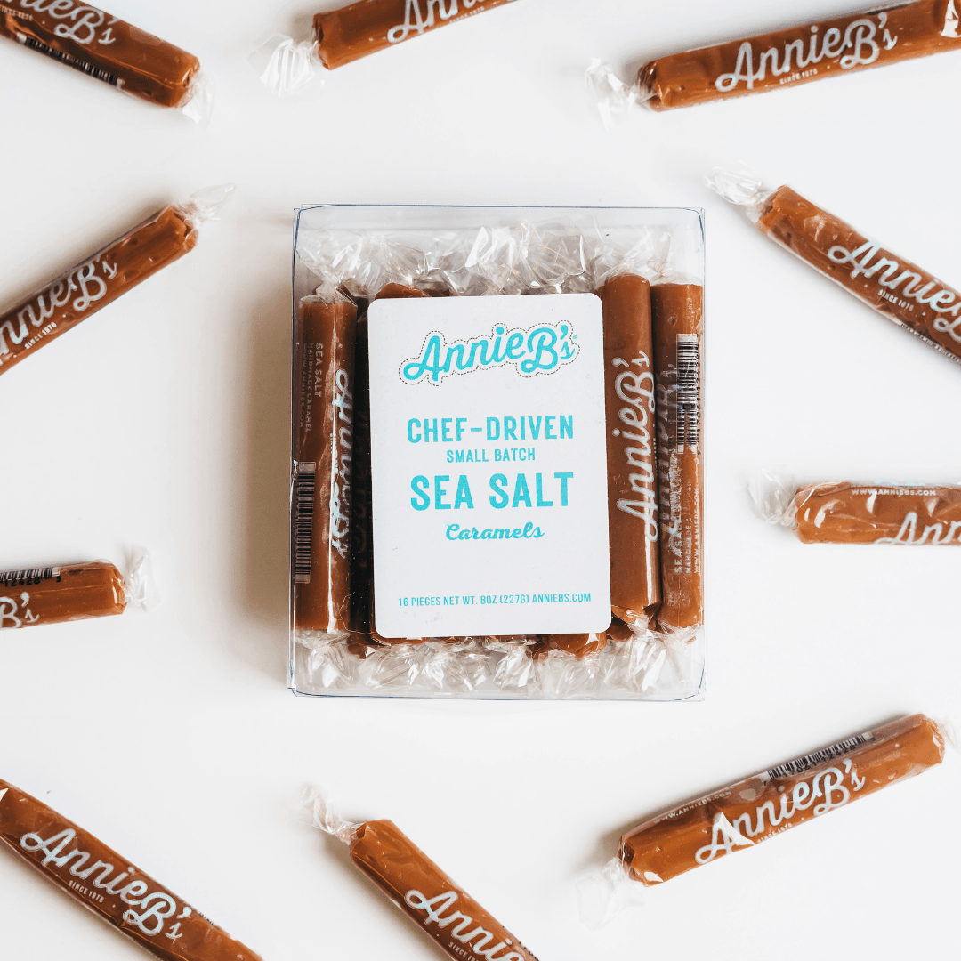 Annie B's Caramels | 16-Piece Sea Salt Caramel Box - Giften Market