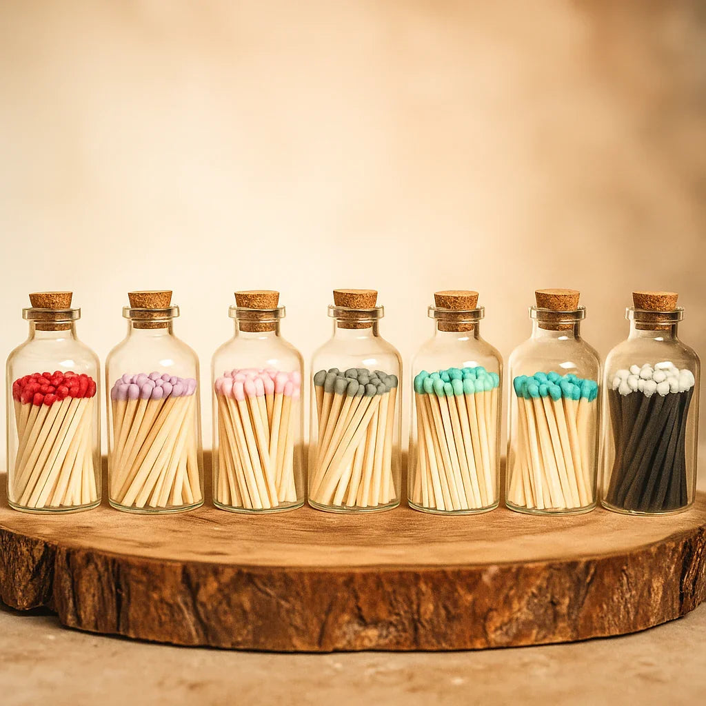 Apothecary Match Glass Jar - Giften Market