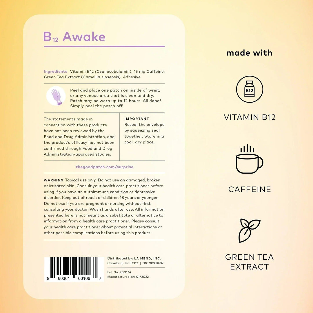 B12 Awake Patches - Giften Market