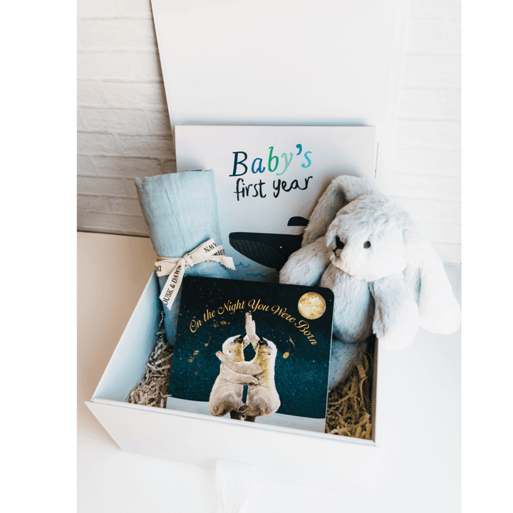Baby's First Year Gift Box - Blue - Giften Market