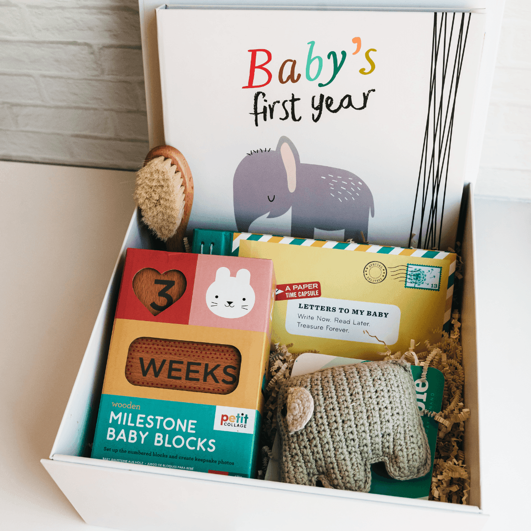 Baby’s First Year Gift Box - Gray - Giften Market
