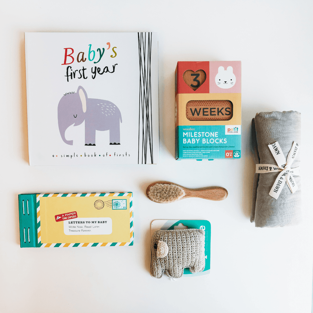 Baby’s First Year Gift Box - Gray - Giften Market