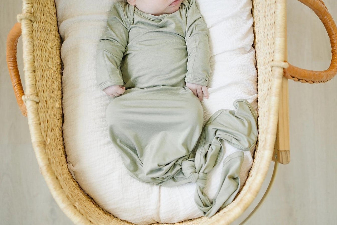 Bamboo Knotted Gown - Dried Thyme - Giften Market