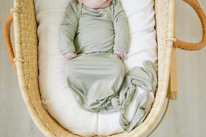 Bamboo Knotted Gown - Dried Thyme - Giften Market