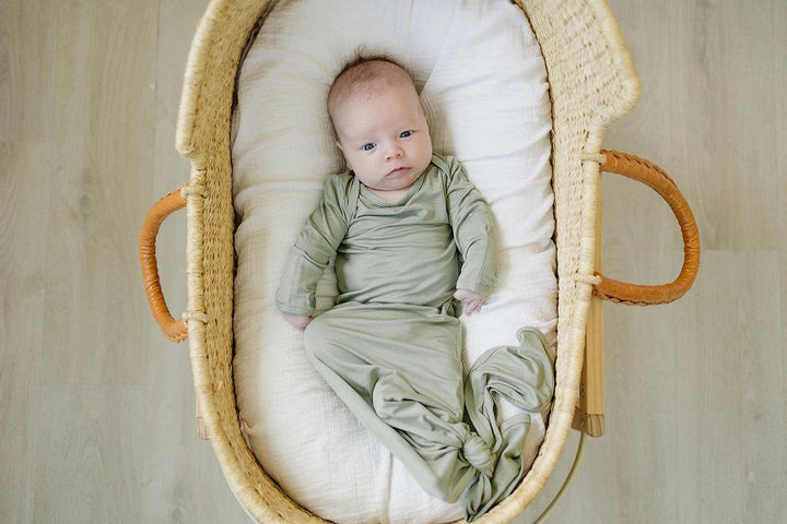 Bamboo Knotted Gown - Dried Thyme - Giften Market
