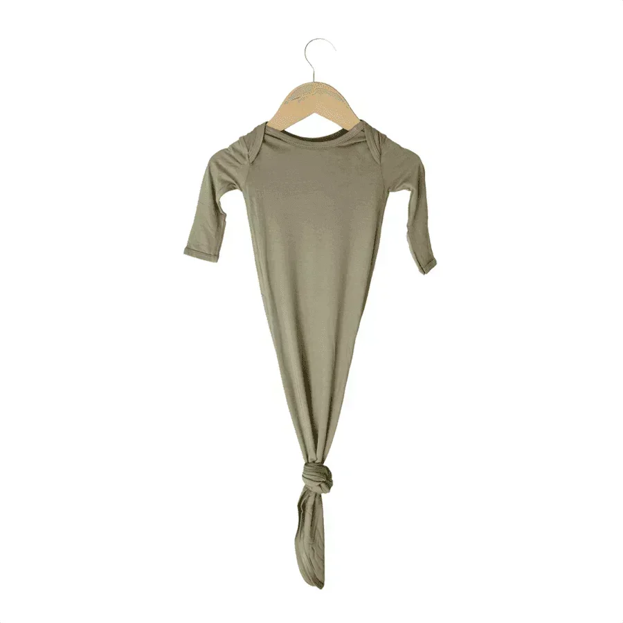 Bamboo Knotted Gown - Dried Thyme - Giften Market