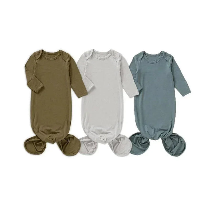 Bamboo Knotted Gown - Olive - Giften Market