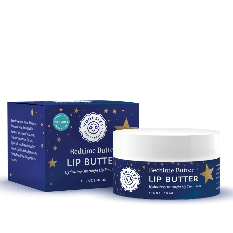 Hydrating lip butter jar and star-themed box, suitable for premium gift sets