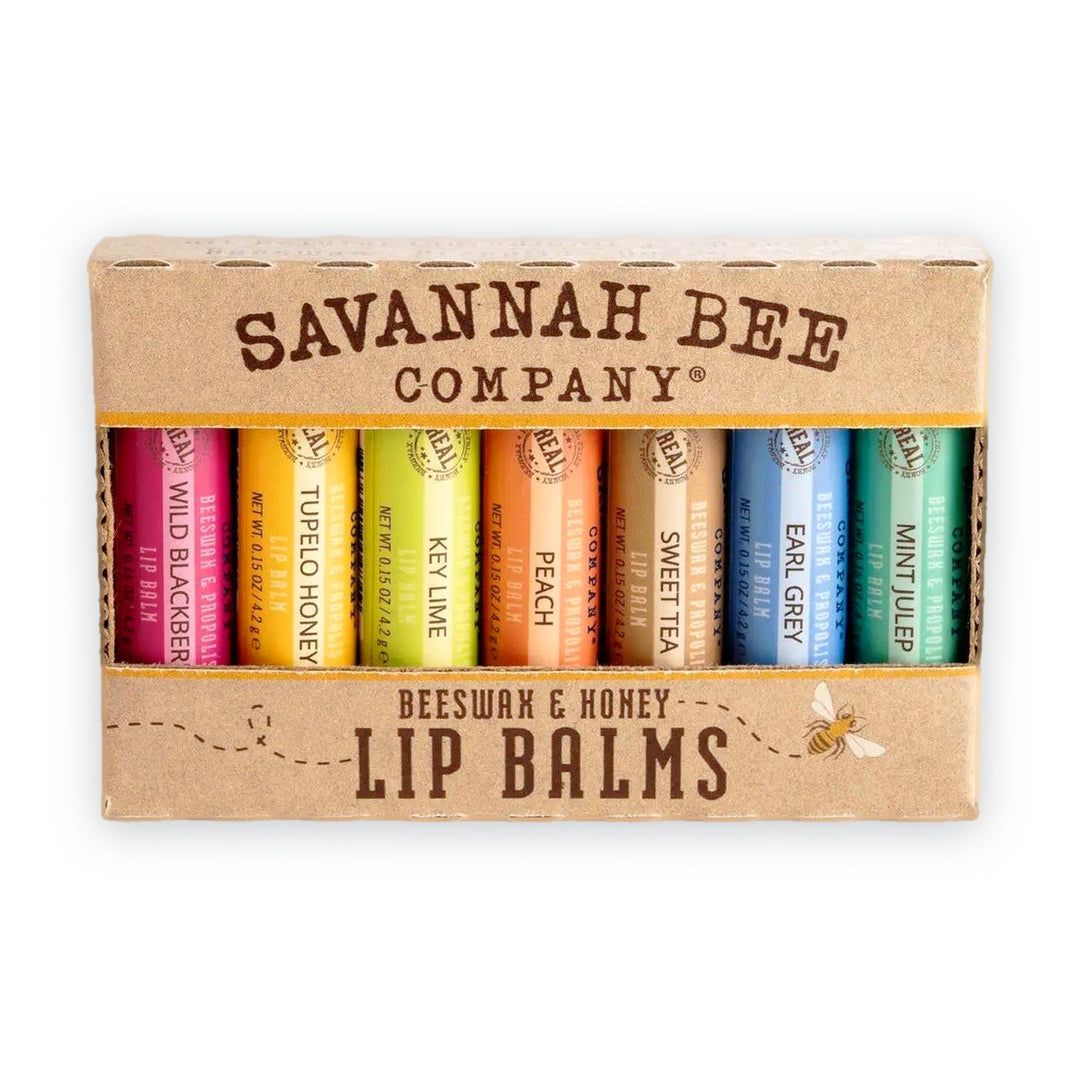 Savannah Bee Company Bee the Balm lip balm set, 7 balms
