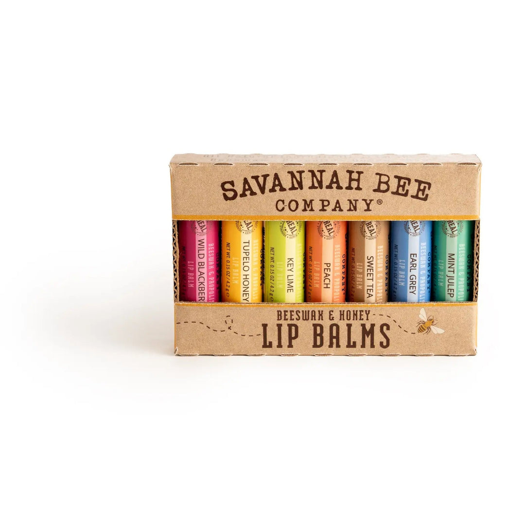 Savannah Bee Company Bee the Balm lip balm set, 7 balms