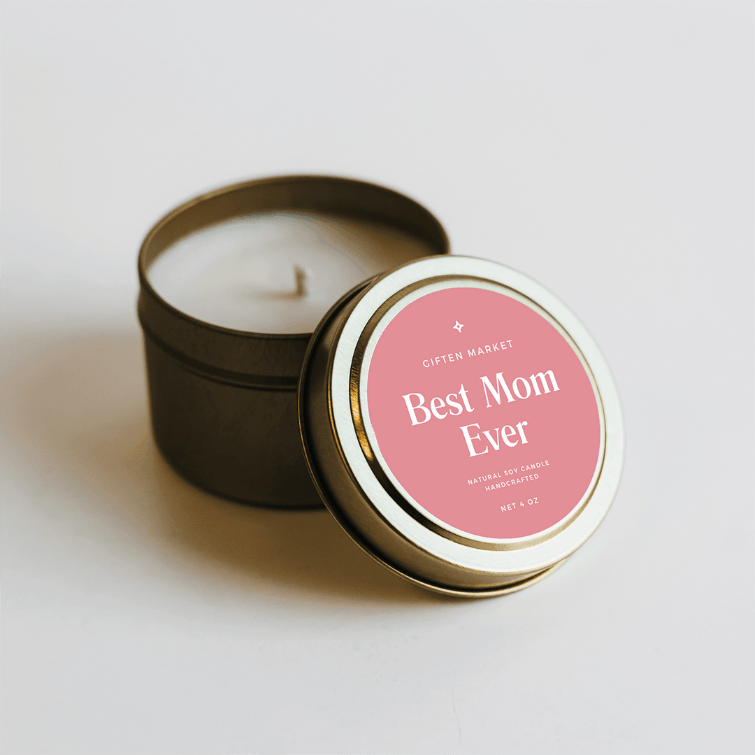 Best Mom Ever Gold Travel Candle - Giften Market