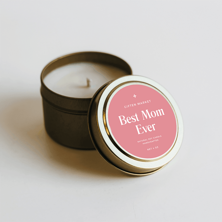 Best Mom Ever Gold Travel Candle - Giften Market