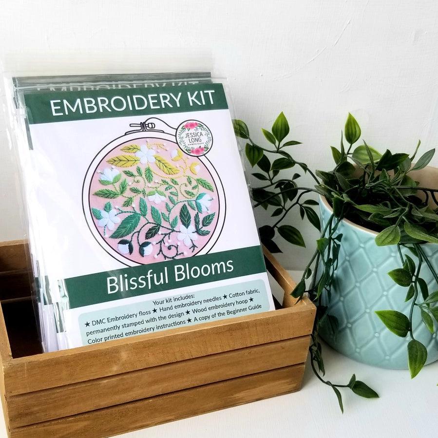 Blissful Blooms Beginner Embroidery Kit - Giften Market