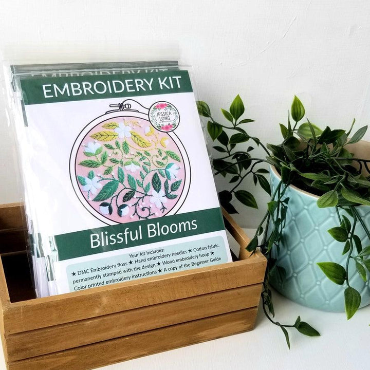 Blissful Blooms Beginner Embroidery Kit - Giften Market
