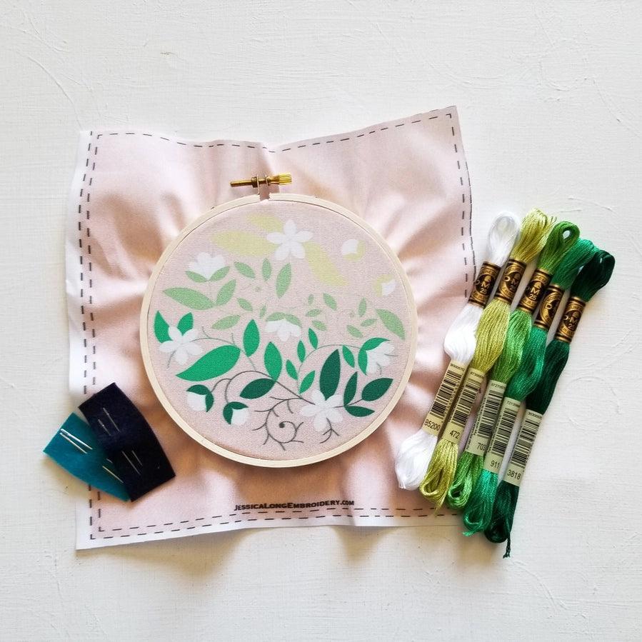 Blissful Blooms Beginner Embroidery Kit - Giften Market