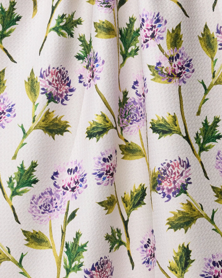 Blooming Thistle Tea Towel