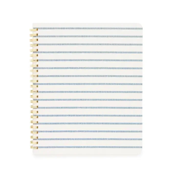 Blue Breton Stripe Notebook - Giften Market