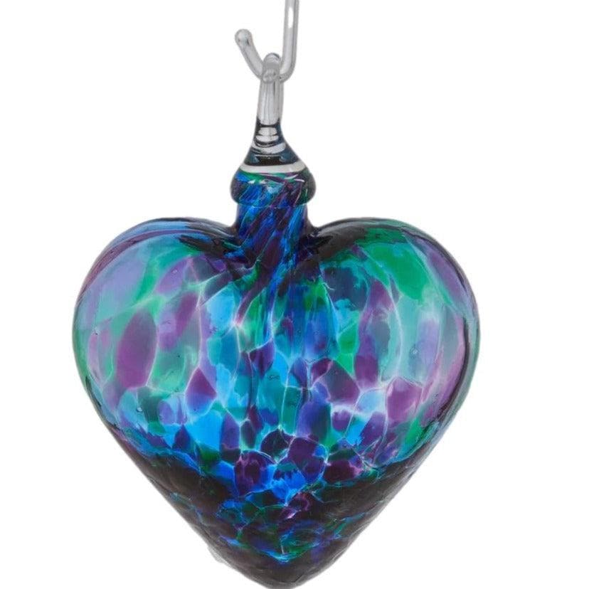 Blue Mosaic Glass Heart Ornament - Giften Market