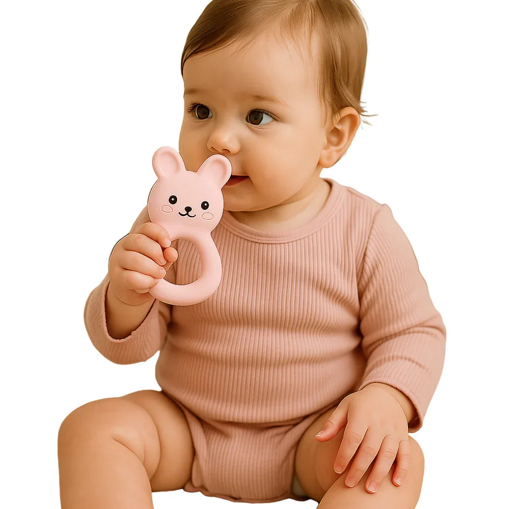 Bunny Silicone Baby Teether - Giften Market