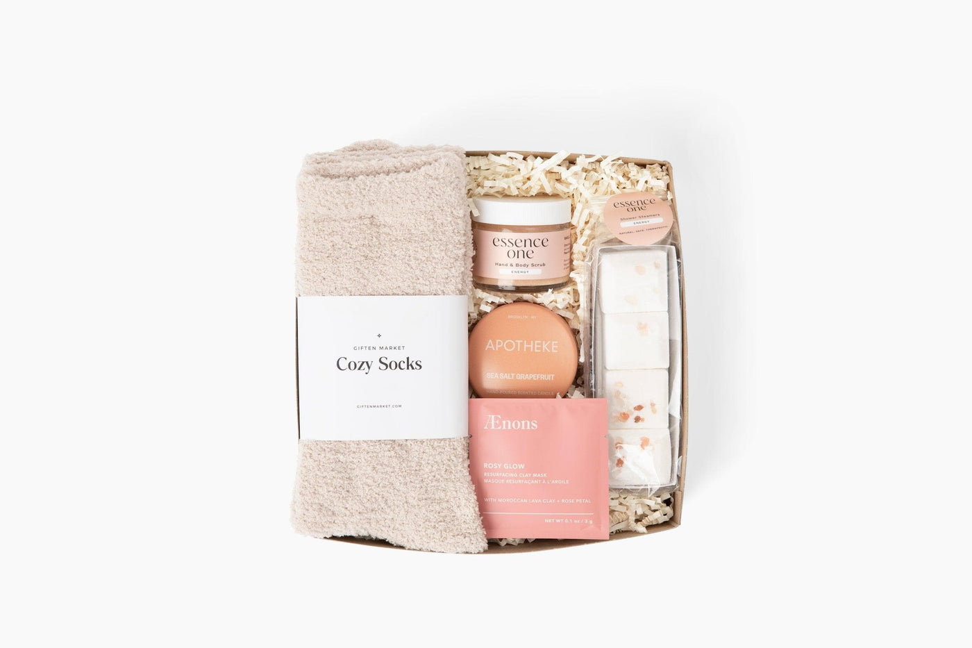 Calm & Cozy Gift Basket - Rosy Glow - Giften Market