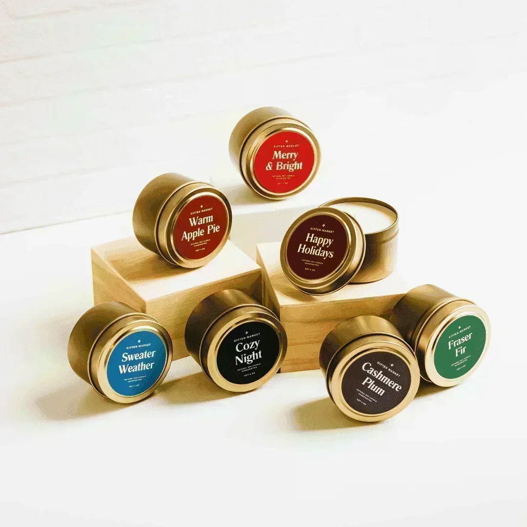 Sweater Weather Gold Travel Candle - Giften Market