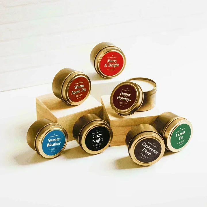 Sweater Weather Gold Travel Candle - Giften Market