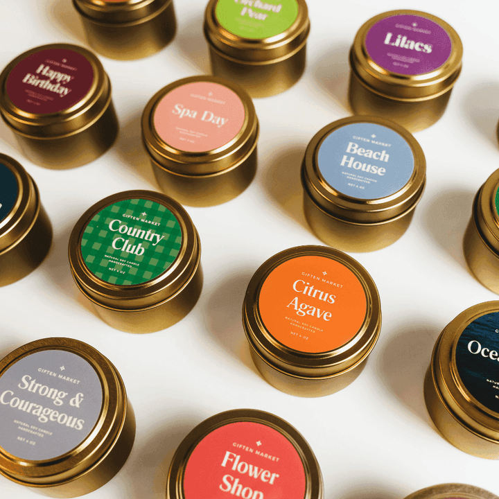 Sweater Weather Gold Travel Candle - Giften Market