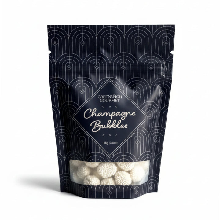 Champagne Bubbles Candy Pouch - Navy