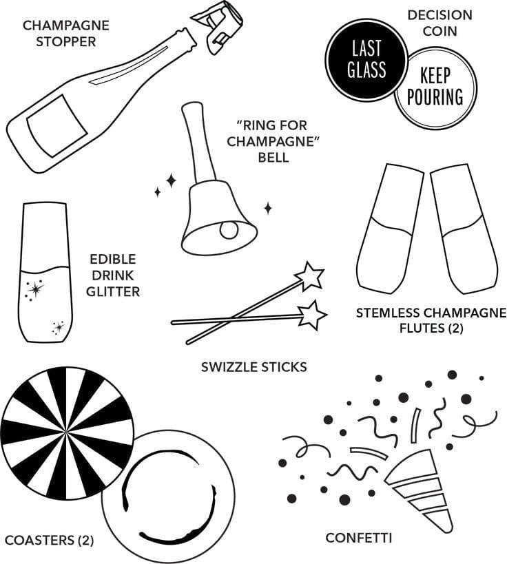 Cheers My Dear Champagne Kit - Giften Market