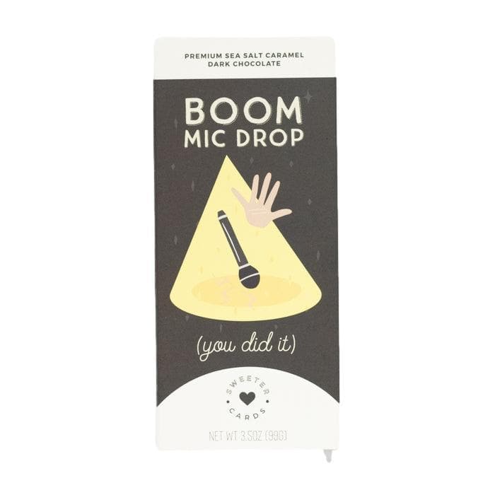 Chocolate Bar and Greeting Card – Boom Mic Drop, Congrats! - Giften Market