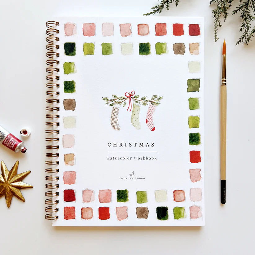 Christmas Watercolor Workbook - Giften Market