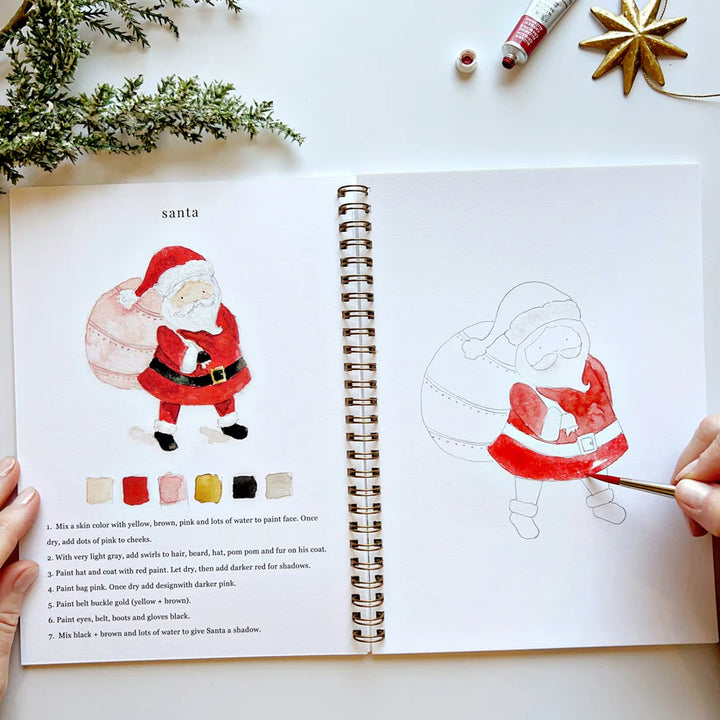Christmas Watercolor Workbook - Giften Market