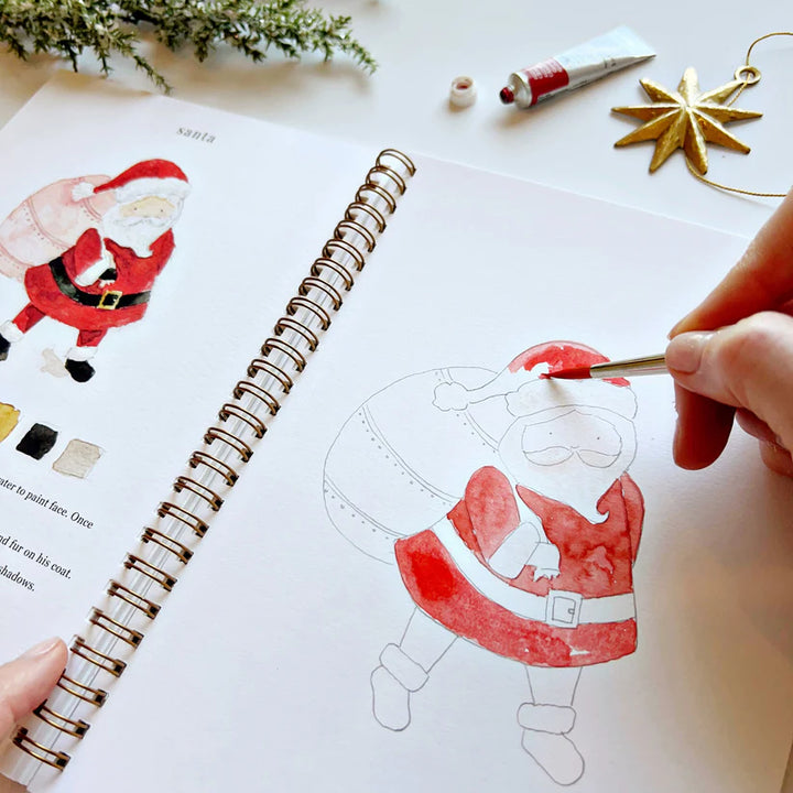 Christmas Watercolor Workbook - Giften Market