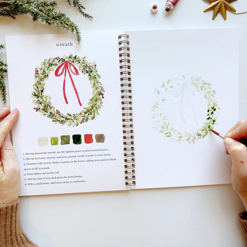 Christmas Watercolor Workbook - Giften Market
