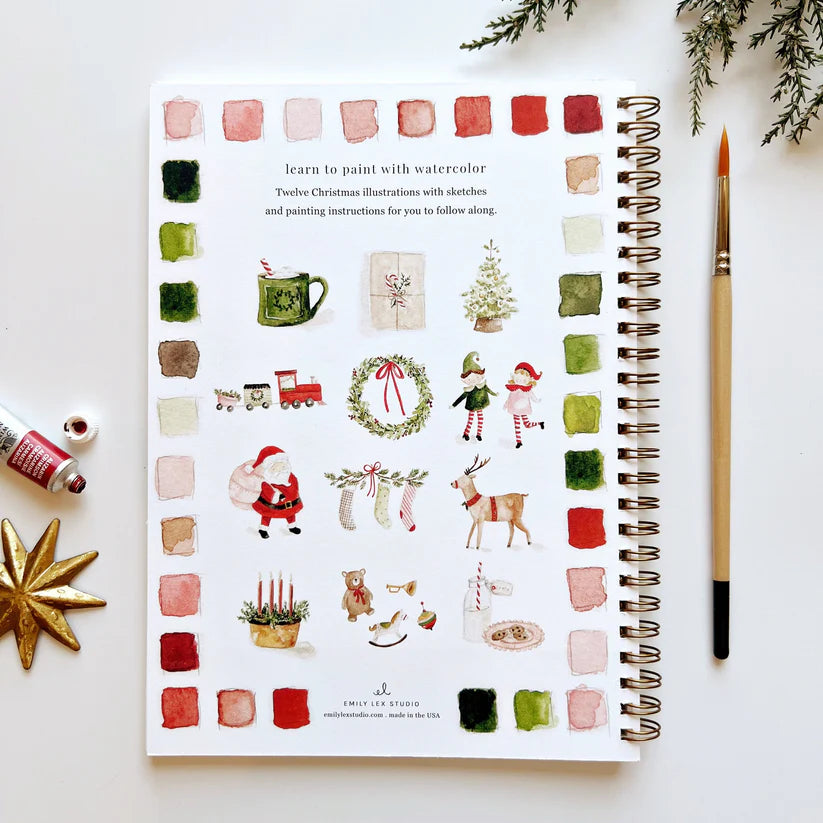 Christmas Watercolor Workbook - Giften Market