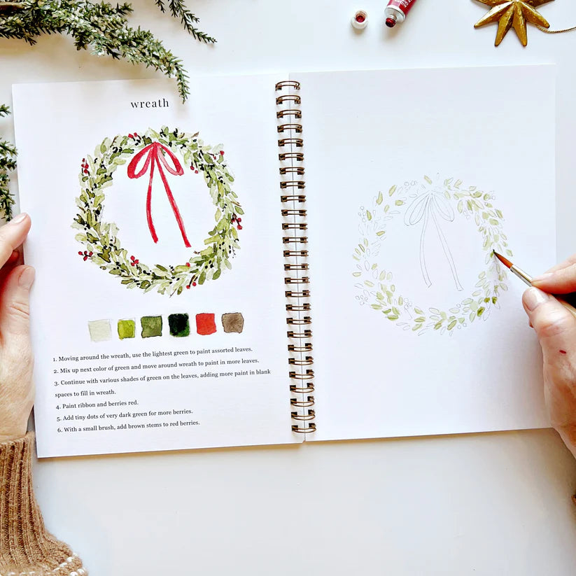 Christmas Watercolor Workbook - Giften Market