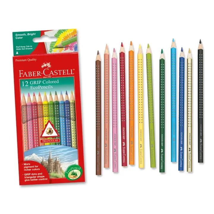 Colored EcoPencils with Grip - Set of 12 - Giften Market