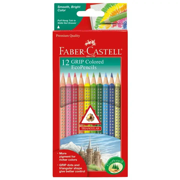 Colored EcoPencils with Grip - Set of 12 - Giften Market