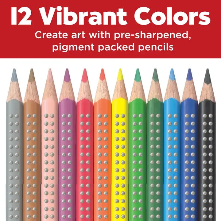 Colored EcoPencils with Grip - Set of 12 - Giften Market