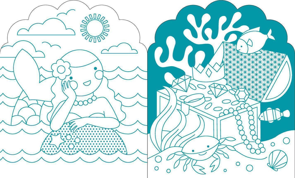 Coloring Book with Stickers: Mermaids - Giften Market