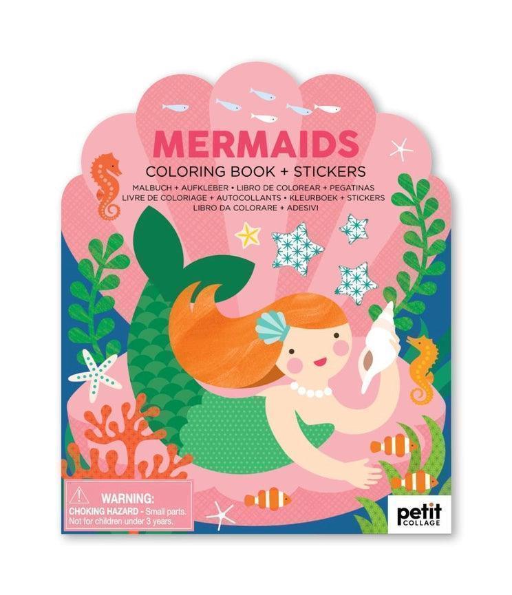 Coloring Book with Stickers: Mermaids - Giften Market